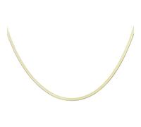 sourcing map Collares de espiga de 3 mm de ancho, 66 cm de largo, cadena de serpiente de acero inoxidable, cadena plana ajustable para mujer, regalo de joyería, oro