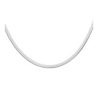 sourcing map Collares de espiga de 5 mm de ancho, 50,8 cm de largo, cadena de serpiente de acero inoxidable, cadena plana ajustable para mujer, regalo de joyería, plata