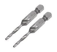 sourcing map Combinación Taladro y Rosca Alta Velocidad Acero Espiral Flauta Perforación Roscado Herramienta M3x0,5