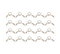 sourcing map Combustible Línea Manguera Clips, 100uds 5mm ID Ajuste 3.5-4mm Manguera 65Mn Acero Único Cable Tubería para Aire Mangueras, Agua Mangueras, Silicona Tubos