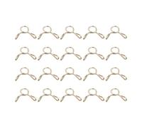 sourcing map Combustible Línea Manguera Clips, 20uds 4mm ID Ajuste 2.5-3mm Manguera 65Mn Acero Único Cable Tubería para Aire Mangueras, Agua Mangueras, Silicona Tubos