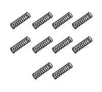 sourcing map Compresión Resorte - 1,2mm Alambre Diámetro, 10mm OD, 35mm Libre Longitud Resorte Acero Extensión Resorte, Negro, 10 Piezas