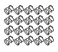 sourcing map Compresión Resorte - 1,2mm Alambre Diámetro, 14mm OD, 15mm Libre Longitud Resorte Acero Extensión Resorte, Negro, 20 Piezas