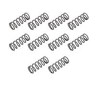 sourcing map Compresión Resorte - 1,2mm Alambre Diámetro, 15mm OD, 40mm Libre Longitud Resorte Acero Extensión Resorte, Negro, 10 Piezas