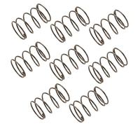 sourcing map Compresión Resorte - 1,2mm Alambre Diámetro, 20mm OD, 30mm Libre Longitud Resorte Acero Extensión Resorte, Negro, 10 Piezas