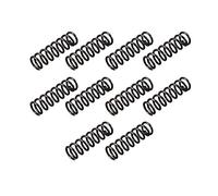 sourcing map Compresión Resorte - 1,2mm Alambre Diámetro, 9mm OD, 30mm Libre Longitud Resorte Acero Extensión Resorte, Negro, 10 Piezas