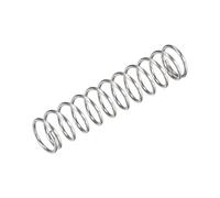 sourcing map Compresión Resorte, 304 Inoxidable Acero, OD 18mm, Cable Tamaño 1,6mm, 40mm Comprimida Longitud, 80mm Libre Longitud, 66,4 N Capacidad de carga, Tono Plateado, 5Uds