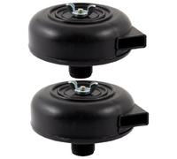 sourcing map Compresor de Aire Filtro silenciador Negro 20mm Set de 2pcs