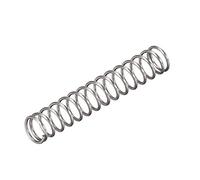 sourcing map Comprimido Resorte, 4mm x 0,4mm x 25mm Libre Longitud, 7,1N Carga Capacidad, Gris, 30 Piezas