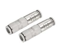 sourcing map Comprobación Válvula 12mm Interior Diámetro En Línea Aire Tubo Montaje Empuje para Conectar Neumático Rápido Conector para Vacío Aire Compresor Bomba Paquete de 2