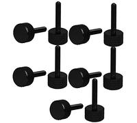 sourcing map Computer PC Graphics Card Knurled Head Thumb Screws Black M3x16mm 10pcs