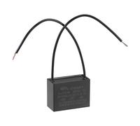sourcing map Condensador para Ventilador de Techo CBB61 4uF 250V AC 2 Cables, Condensador Película Polipropileno Metalizado 38x28x18mm para Generador Motor Bomba Ventilador Eléctrico, 2uds