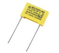 sourcing map Condensadores de seguridad Película de polipropileno 0.047uf 275vac x2 mkp 13.5mm 10 pcs