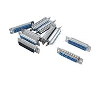 sourcing map - Conector adaptador (5 unidades, tipo soldador, 25 pines, hembra a macho)