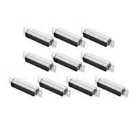 sourcing map Conector D-sub DB44 macho de 44 pines de 3 filas macho de puerto serie para equipos mecánicos CNC, 10 unidades