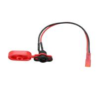 sourcing map Conector de cargador de batería para scooter, puerto de carga en línea de 3 pines con terminal rojo impermeable para bicicleta eléctrica M365 1S Pro Pro2, accesorios para scooter