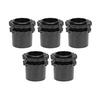 sourcing map Conector de tubo corrugado de prensaestopas Φ25 Abrazaderas de Junta de tubería de ondulación 5 piezas