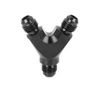 sourcing map Conector Giratorio 3 Vías De Línea De Combustible An6 Negro