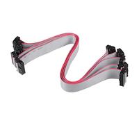 sourcing map Conector IDC de 16 Pines Conector Hembra del Cable de Cinta Plana 30cm 2,54mm,5pcs