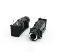 sourcing map Conector Jack estéreo de 6,5 mm 2 PC Auricular estéreo MP3 3 Terminal PCB