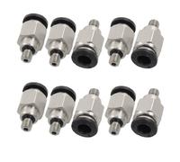 sourcing map Conector Manguera, Racor Neumatico Recto, Tubo de 6mm Diámetro Exterior x M5 Macho, Adaptador Manguera Tubo, Enchufe Rapido Neumatico, 10 Piezas