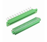 sourcing map Conectores de bloque de terminales de tornillo enchufables de 22 pines de 3,5 mm, PA66 300 V 8 A, conectores de terminal PCB a través de la pared, cable 26-14 AWG para módulos de potencia