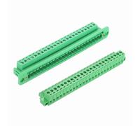 sourcing map Conectores de bloque de terminales de tornillo enchufables de 24 pines de 5,08 mm, PA66 300 V 10 A, terminal PCB a través de la pared con conectores de cableado sin soldadura de panel 26