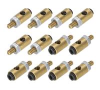 sourcing map Conectores de Enlace para Brazo de Servo, Varilla de Empuje con Tuerca y Tornillo para Avión RC, D4x2.1mm, 12 Unidades