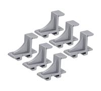 sourcing map Congelador Estante Clips, Refrigerador Clip Kits Refrigerador Estante Soporte 1.26x0.45x1 Pulgadas para Hogar Uso Paquete de 6
