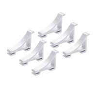 sourcing map Congelador Estante Clips, Refrigerador Clip Kits Refrigerador Estante Soporte 1.57x0.33x1 Pulgadas para Hogar Uso Paquete de 6