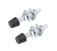 sourcing map Conjunto de tornillo de sujeción de palanca de acero al carbono m8x70mm con punta de husillo redondeada 2pcs