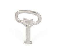 sourcing map Contador eléctrico de 4,5 mm de diámetro del zócalo Llave de bloqueo del gabinete Llave de utilidad 55 x 40 x 7,5 mm