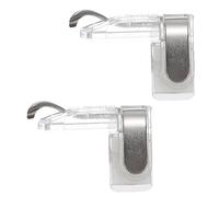 sourcing map Controlador de juego móvil para juegos, 1 par de teclas de fuego de botón de metal, universal, transparente para teléfono celular de 4.7 a 6.5 pulgadas