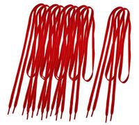 sourcing map Cordones Cuerdas Planas De 5 Pares Para Ambos-Sexos Zapatos Deportivos Rojo Talla única