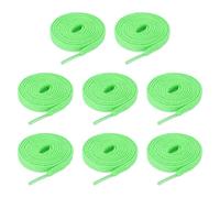 sourcing map Cordones planos de poliéster para zapatos, cordones elásticos planos para tenis, zapatos de patinaje, botas, Green, 5/16" x 80"