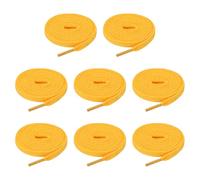 sourcing map Cordones planos de poliéster para zapatos, cordones elásticos planos para tenis, zapatos de patinaje, botas, Gold, 5/16" x 50"