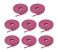 sourcing map Cordones planos de poliéster para zapatos, cordones elásticos planos para tenis, zapatos de patinaje, botas, Purple, 5/16" x 80"