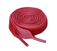 sourcing map Cordones planos de terciopelo de 0.6 pulgadas de ancho, cordones para zapatos y botas, Red, 120cm/47"