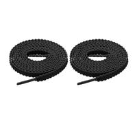 sourcing map Cordones planos para zapatos, cordones deportivos de 47 pulgadas, cordones planos para zapatos de correr, senderismo, deportes, entrenamiento, hombres y mujeres, color negro