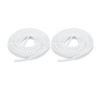 sourcing map Cordones planos para zapatos, cordones deportivos de 63 pulgadas, cordones planos para zapatos de correr, senderismo, deportes, entrenamiento, hombres y mujeres, color blanco