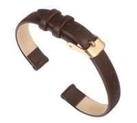 sourcing map Correa de cuero genuino de varios tamaños, correa de reloj de cuero elegante y plana para hombres y mujeres, 10mm, No es una piedra preciosa