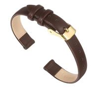 sourcing map Correa de cuero genuino de varios tamaños, correa de reloj de cuero elegante y plana para hombres y mujeres, 10mm, No es una piedra preciosa