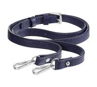 sourcing map Correa de cuero para bolso, correa de repuesto ajustable de cuero para bolso de hombro, azul, 51inch