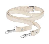 sourcing map Correa de cuero para bolso, correa de repuesto ajustable de cuero para bolso de hombro, beige, 51inch