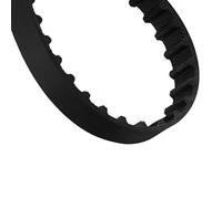 sourcing map Correa de distribución negra del motor de pasos 76XL de 38 dientes 10mm x 5,08 mm de caucho orientados