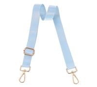 sourcing map Correa de hombro ancha, correa ajustable de 2,5 cm, correa cruzada de repuesto para bolso de hombro, color azul cielo, hebilla de núcleo dorado claro
