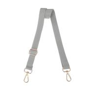 sourcing map Correa de hombro ancha, correa cruzada ajustable de 2,5 cm de repuesto para bolso de hombro, color gris plateado, hebilla de núcleo de tracción dorada clara