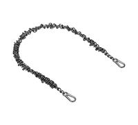 sourcing map Correa de metal para bolso, correa cruzada de 58,5 cm, accesorios de repuesto para bolsa de mano, bolsa tejida hecha a mano, accesorios de equipaje, color negro