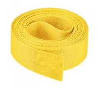 sourcing map Correa de nylon plana de las correas 1 pulgada 4 yardas amarillo para la mochila, correa del cargo, estante del equipaje