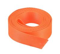 sourcing map Correa de nylon plana de las correas de 1 pulgada 4 yardas naranja para la correa del cargo de la mochila del equipaje del estante